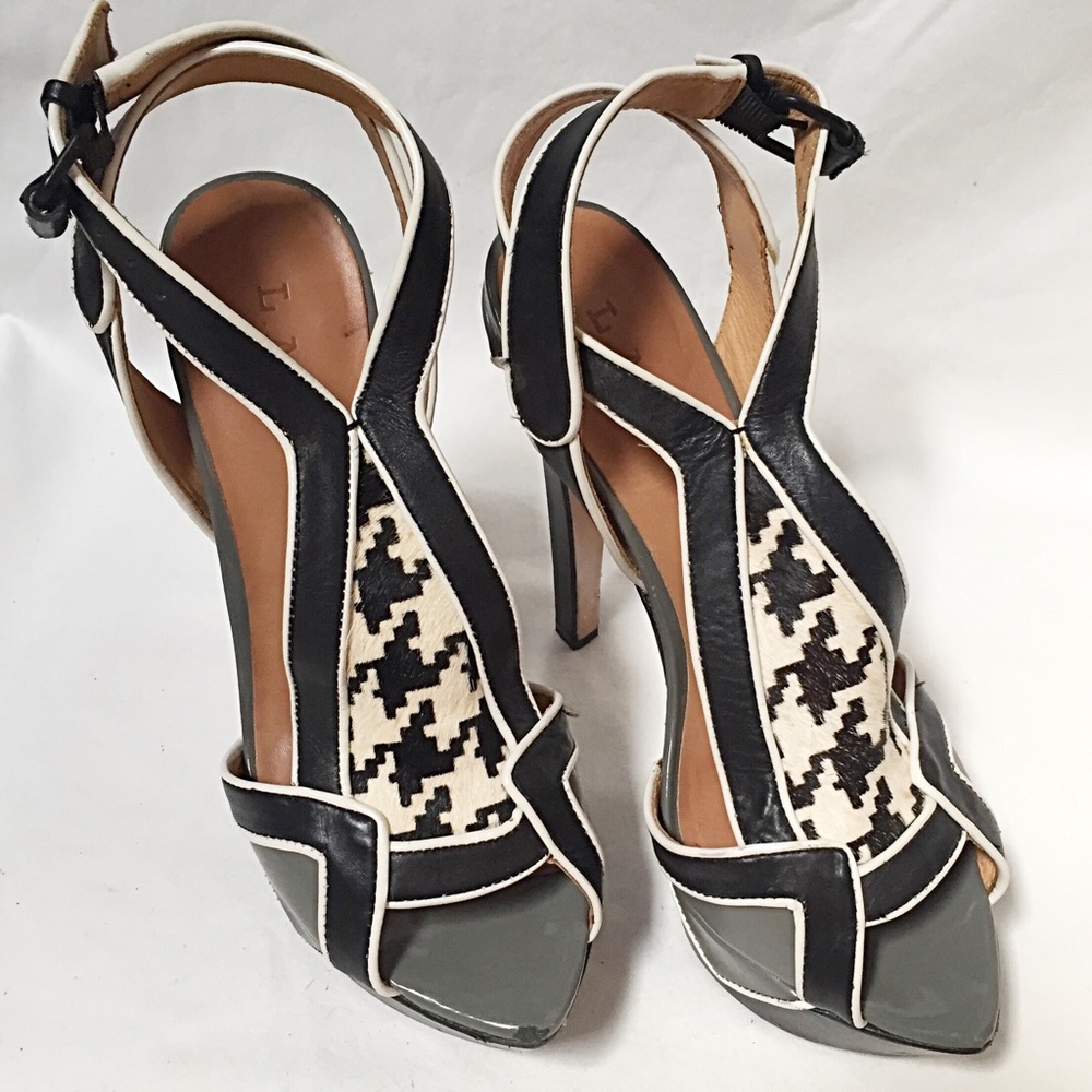 L.A.M.B. Oldwyn Houndstooth Platform Shoes
